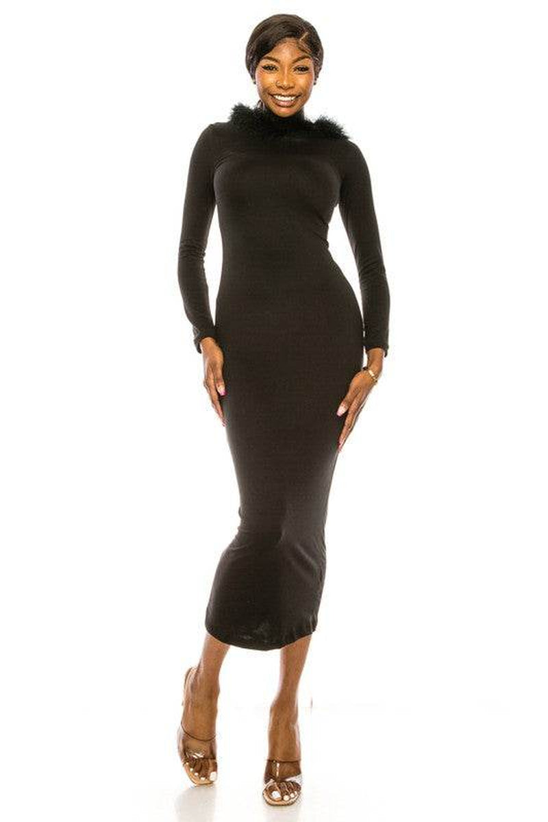 Women'S Long Dress with Hoodie